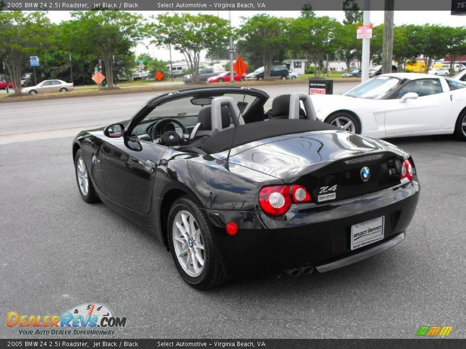 2005 BMW Z4 2.5i Roadster Jet Black / Black Photo #9