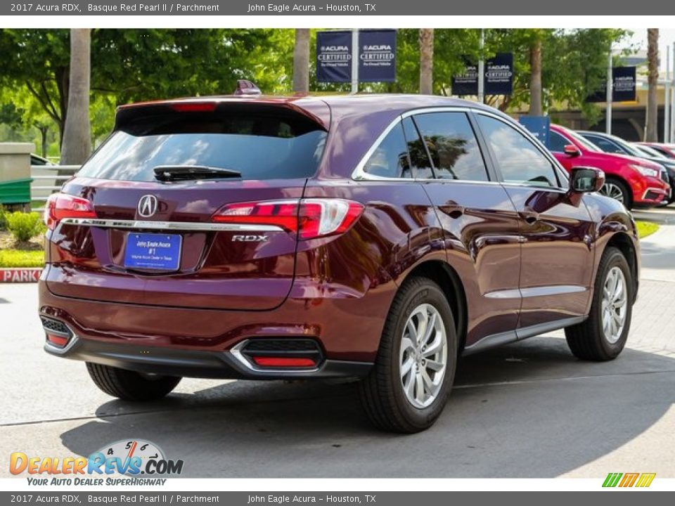 2017 Acura RDX Basque Red Pearl II / Parchment Photo #7