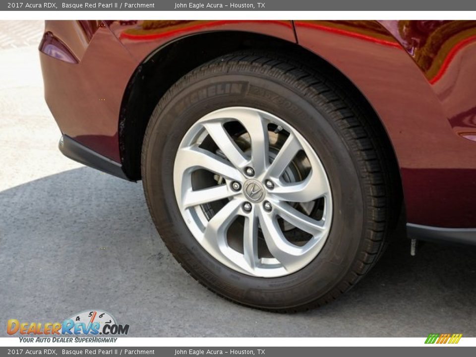 2017 Acura RDX Basque Red Pearl II / Parchment Photo #10