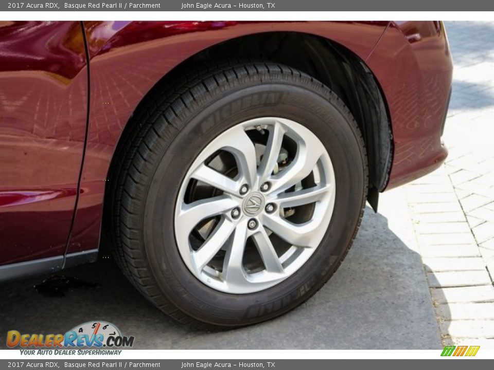 2017 Acura RDX Basque Red Pearl II / Parchment Photo #11