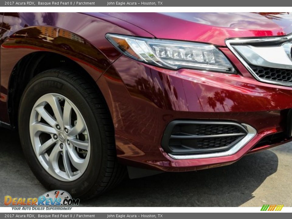 2017 Acura RDX Basque Red Pearl II / Parchment Photo #12