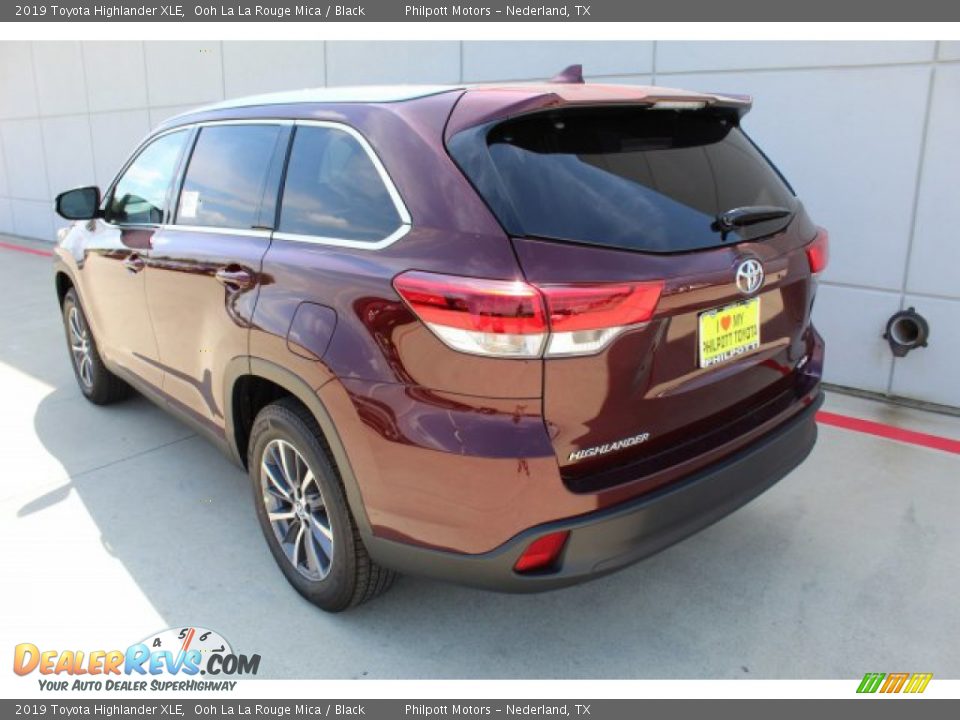 2019 Toyota Highlander XLE Ooh La La Rouge Mica / Black Photo #15