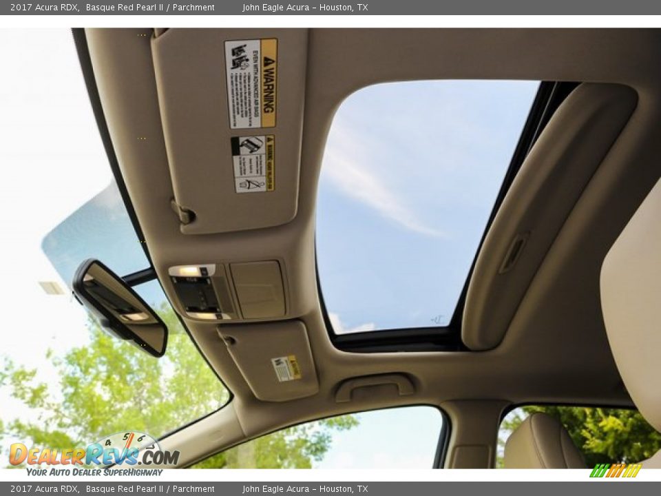2017 Acura RDX Basque Red Pearl II / Parchment Photo #17