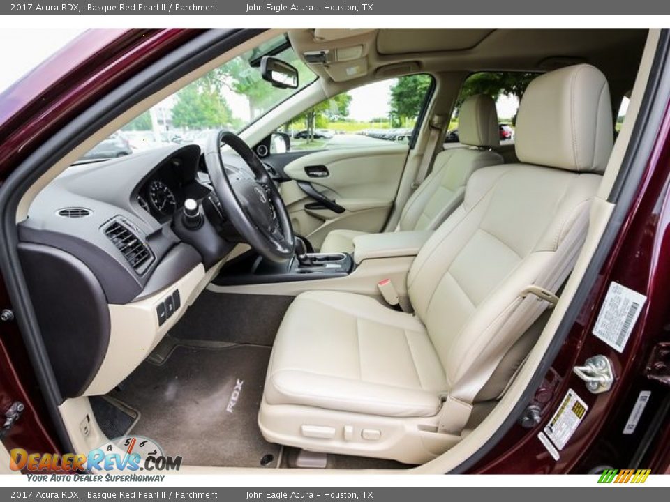 2017 Acura RDX Basque Red Pearl II / Parchment Photo #19