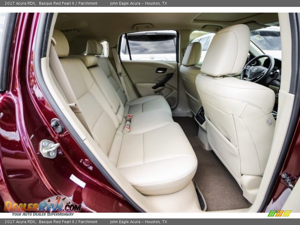 2017 Acura RDX Basque Red Pearl II / Parchment Photo #25