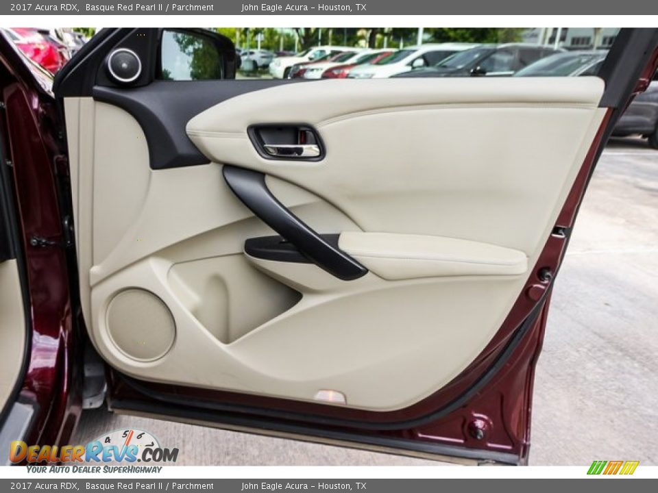 2017 Acura RDX Basque Red Pearl II / Parchment Photo #26