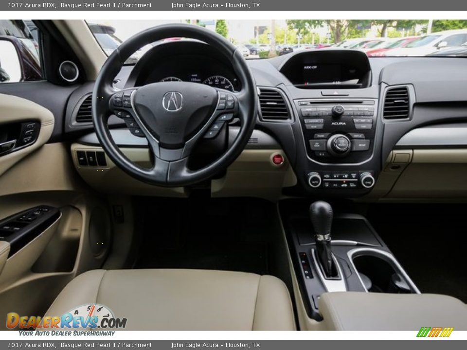 2017 Acura RDX Basque Red Pearl II / Parchment Photo #28