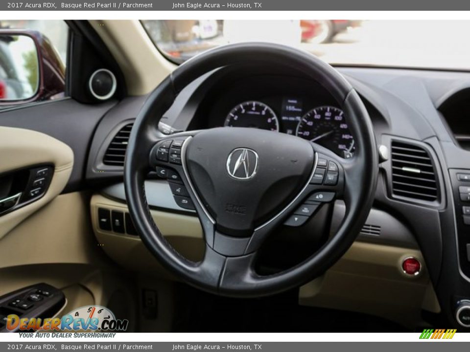 2017 Acura RDX Basque Red Pearl II / Parchment Photo #29