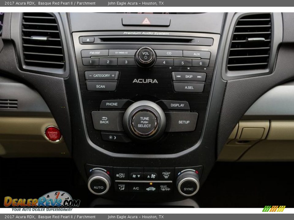 2017 Acura RDX Basque Red Pearl II / Parchment Photo #31