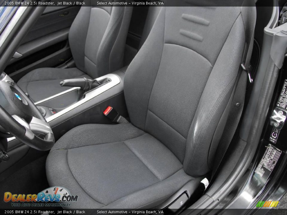 2005 BMW Z4 2.5i Roadster Jet Black / Black Photo #16