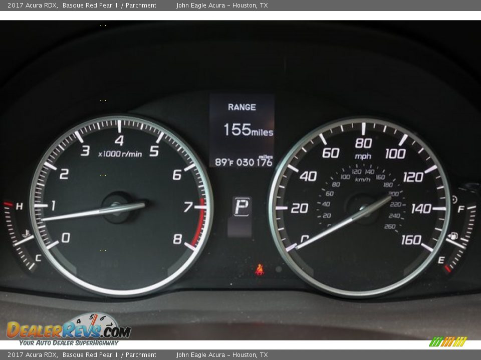 2017 Acura RDX Basque Red Pearl II / Parchment Photo #35