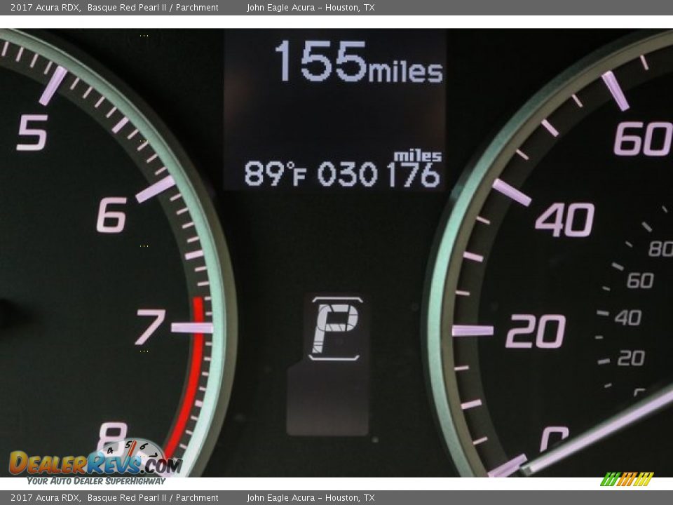 2017 Acura RDX Basque Red Pearl II / Parchment Photo #36