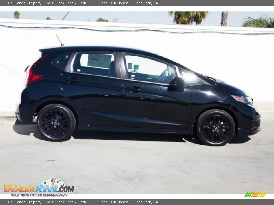 2019 Honda Fit Sport Crystal Black Pearl / Black Photo #5