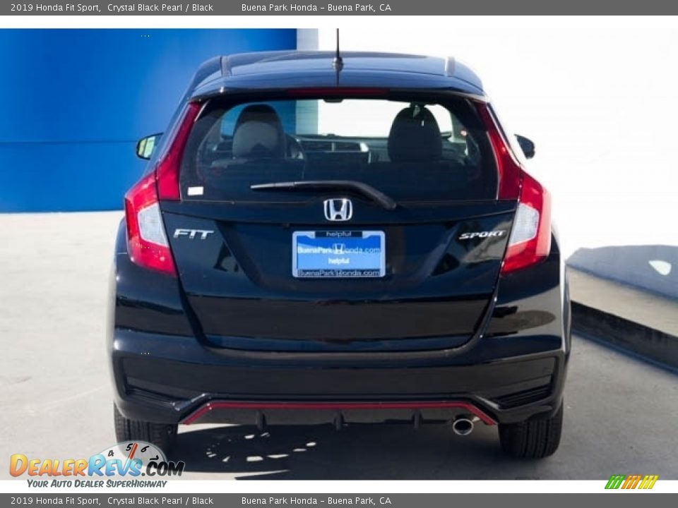 2019 Honda Fit Sport Crystal Black Pearl / Black Photo #6