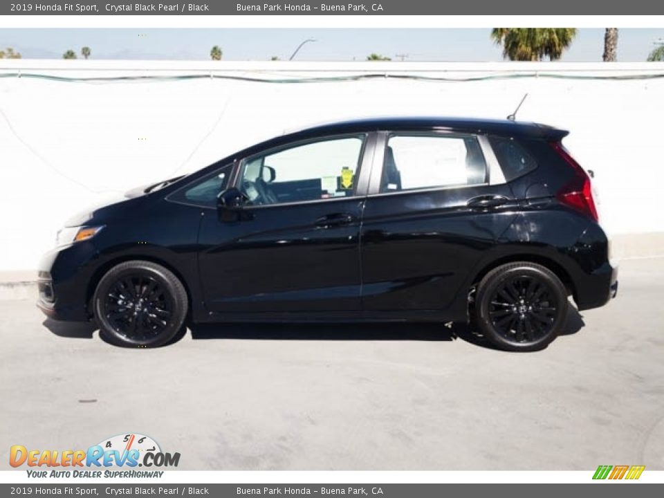 2019 Honda Fit Sport Crystal Black Pearl / Black Photo #7