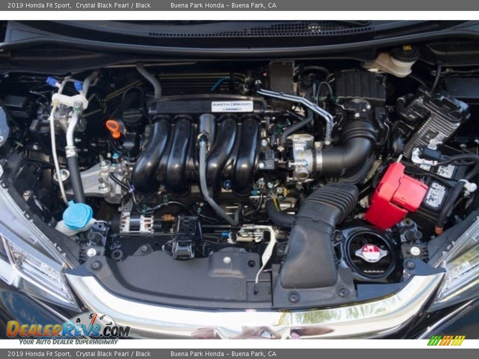 2019 Honda Fit Sport Crystal Black Pearl / Black Photo #8