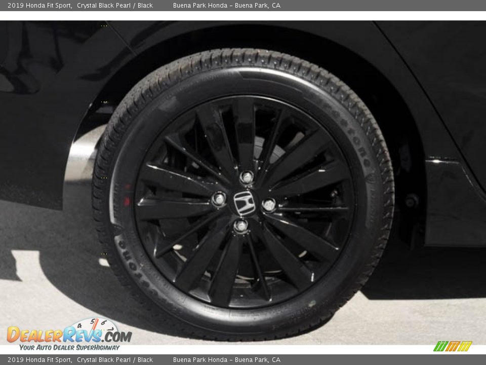 2019 Honda Fit Sport Crystal Black Pearl / Black Photo #10