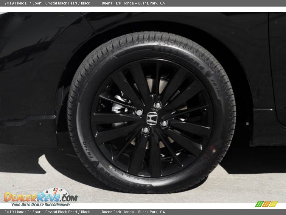 2019 Honda Fit Sport Crystal Black Pearl / Black Photo #11