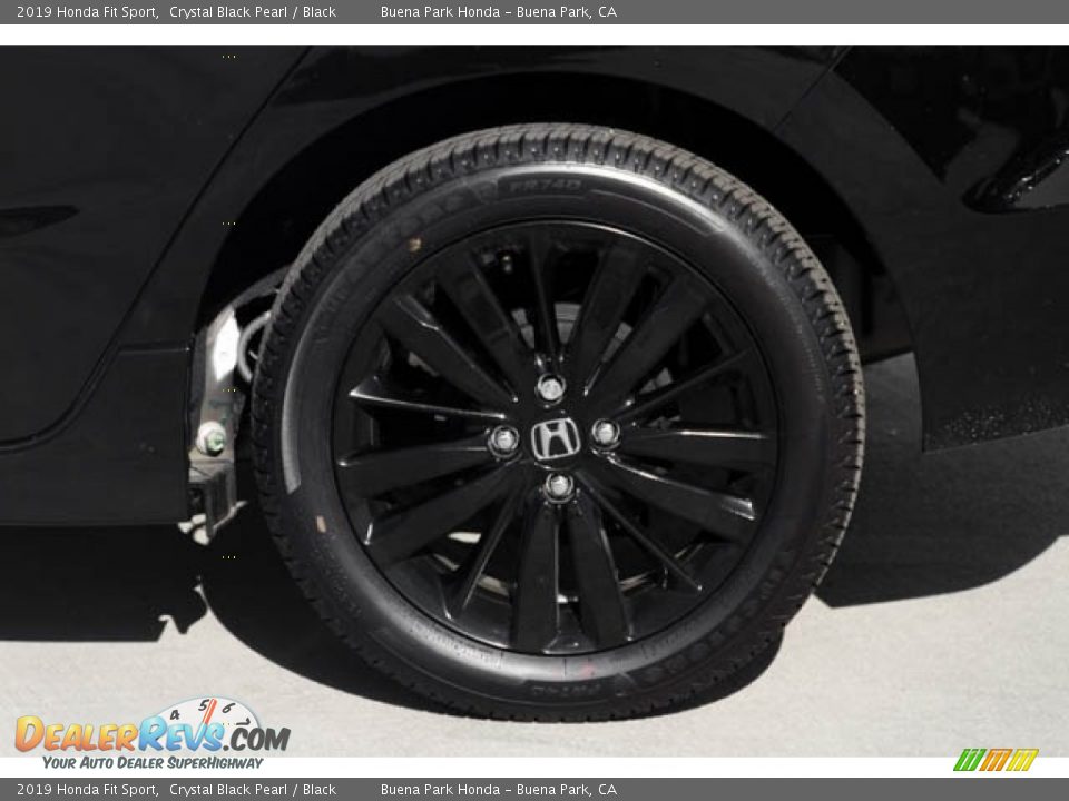 2019 Honda Fit Sport Crystal Black Pearl / Black Photo #12
