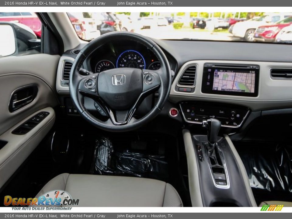 2016 Honda HR-V EX-L Navi White Orchid Pearl / Gray Photo #28