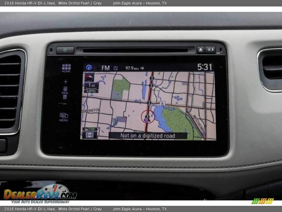 2016 Honda HR-V EX-L Navi White Orchid Pearl / Gray Photo #30