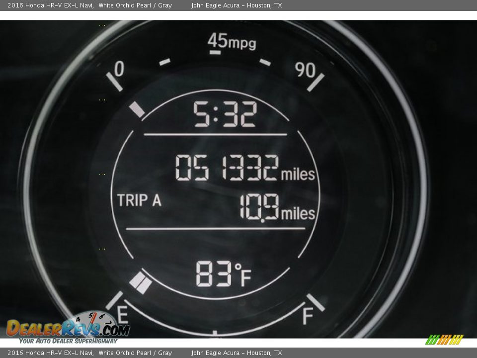 2016 Honda HR-V EX-L Navi White Orchid Pearl / Gray Photo #35