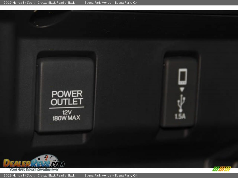 2019 Honda Fit Sport Crystal Black Pearl / Black Photo #24
