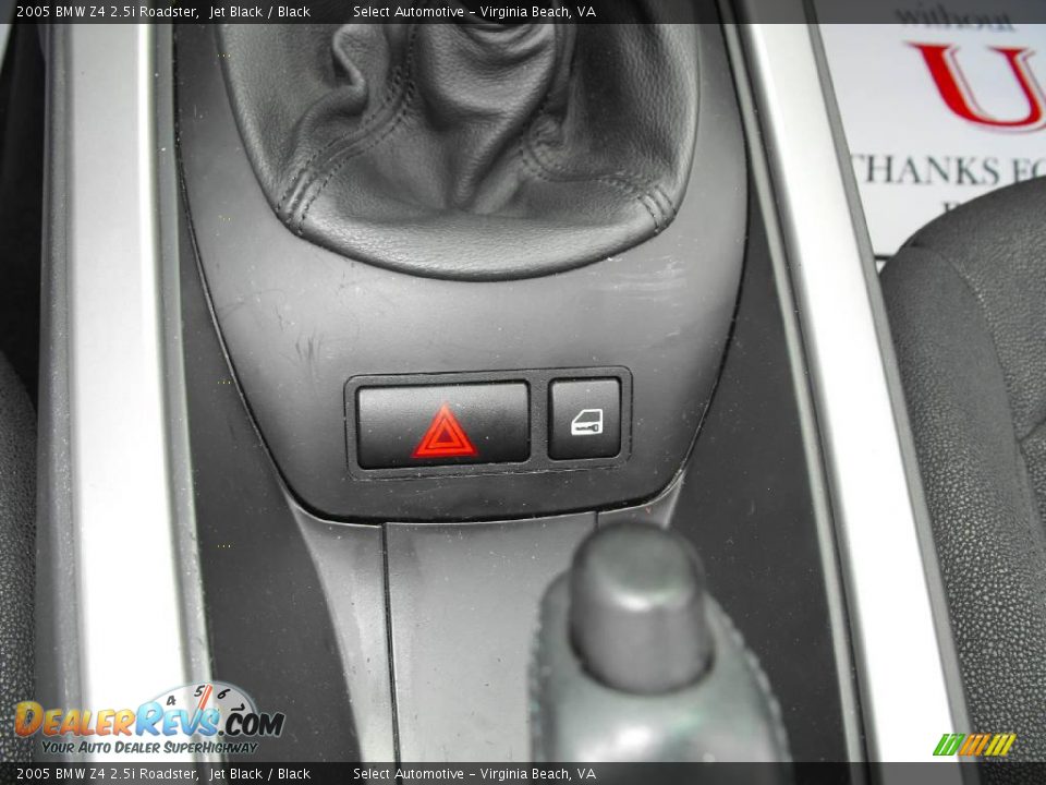2005 BMW Z4 2.5i Roadster Jet Black / Black Photo #21