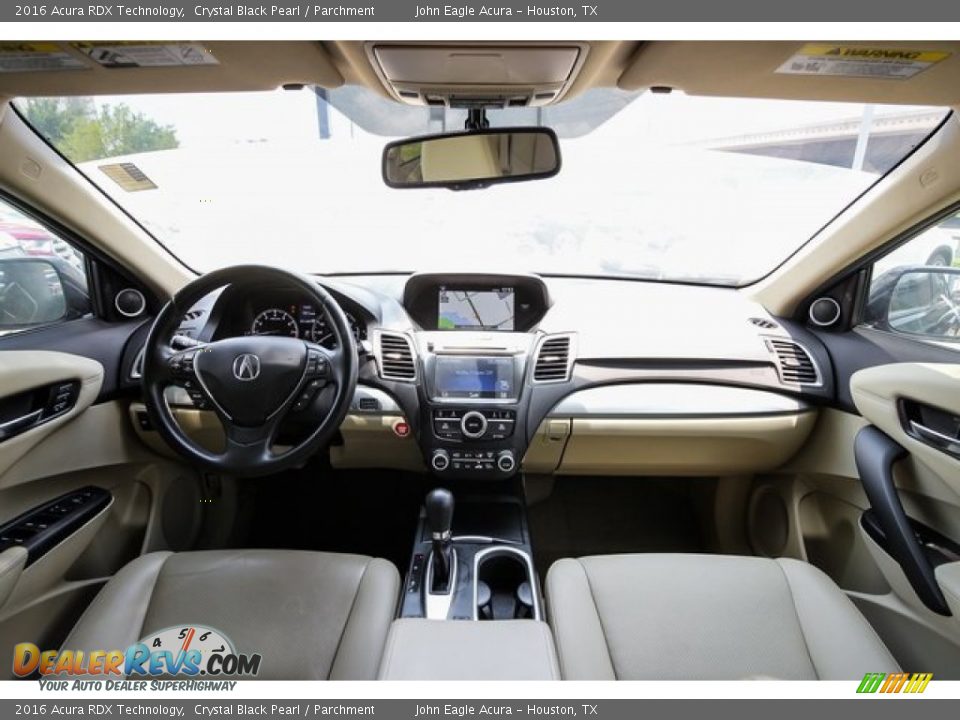 2016 Acura RDX Technology Crystal Black Pearl / Parchment Photo #9