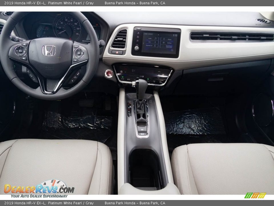 2019 Honda HR-V EX-L Platinum White Pearl / Gray Photo #18