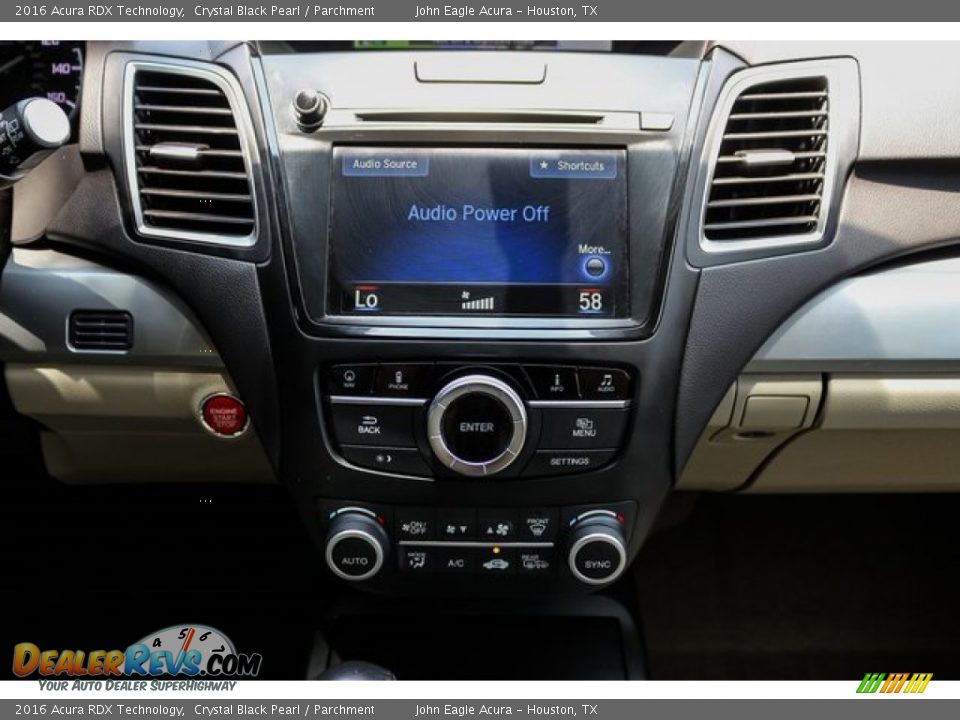 2016 Acura RDX Technology Crystal Black Pearl / Parchment Photo #33