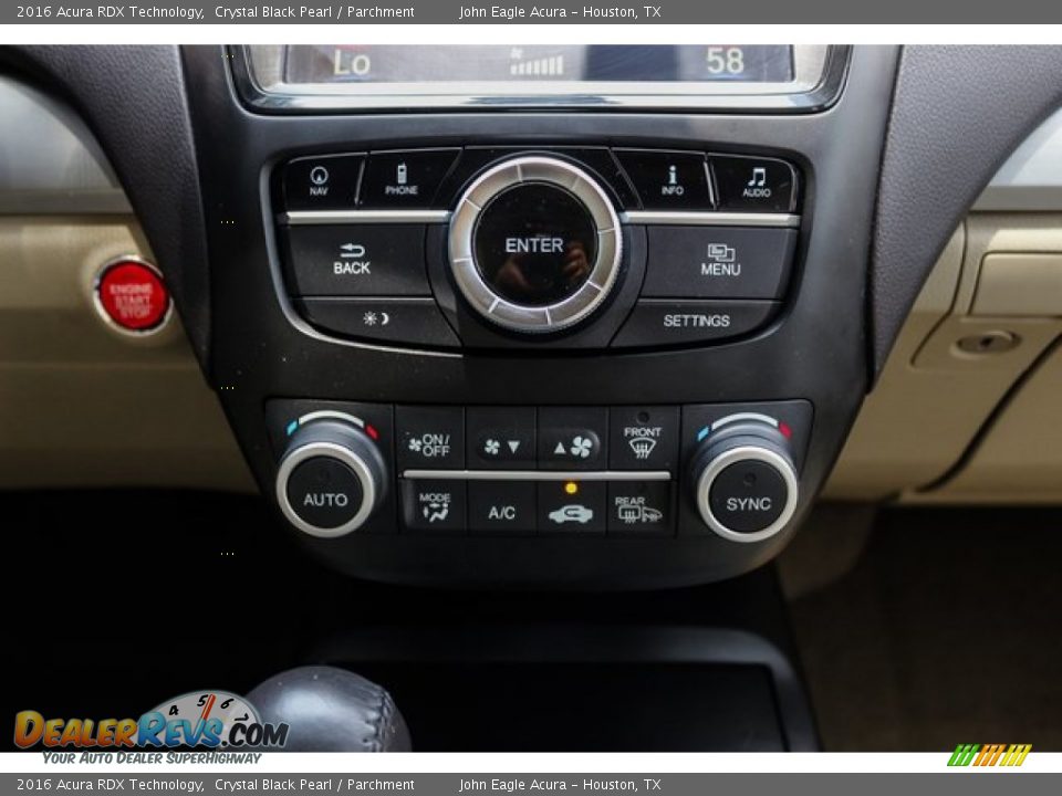 2016 Acura RDX Technology Crystal Black Pearl / Parchment Photo #34
