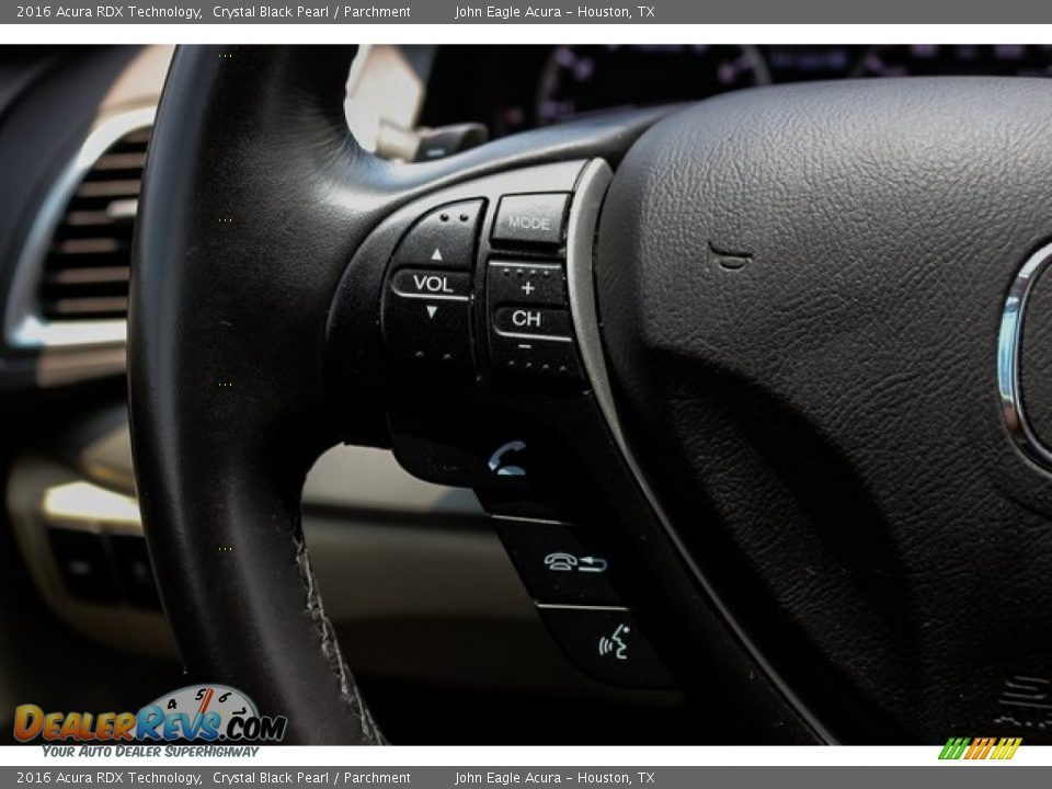 2016 Acura RDX Technology Crystal Black Pearl / Parchment Photo #36