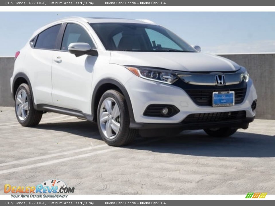 2019 Honda HR-V EX-L Platinum White Pearl / Gray Photo #1