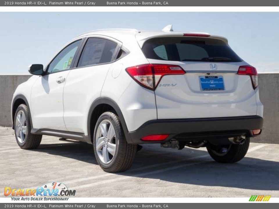 2019 Honda HR-V EX-L Platinum White Pearl / Gray Photo #2