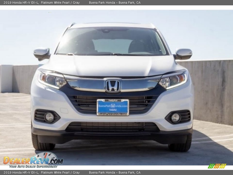 2019 Honda HR-V EX-L Platinum White Pearl / Gray Photo #3