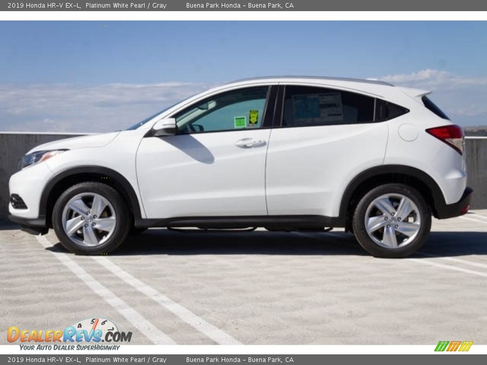 2019 Honda HR-V EX-L Platinum White Pearl / Gray Photo #4