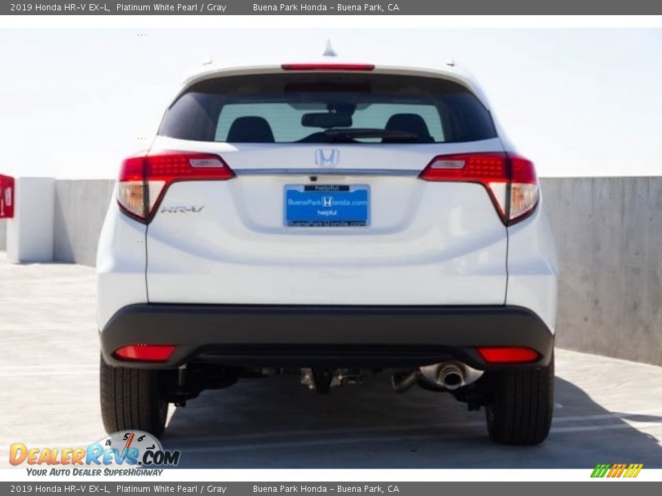 2019 Honda HR-V EX-L Platinum White Pearl / Gray Photo #5