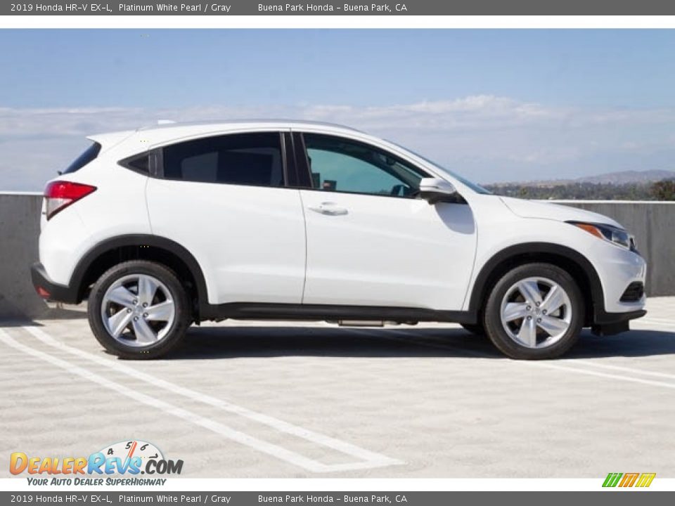 2019 Honda HR-V EX-L Platinum White Pearl / Gray Photo #8