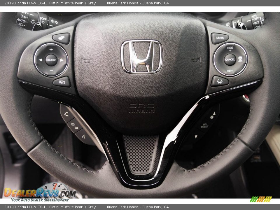 2019 Honda HR-V EX-L Platinum White Pearl / Gray Photo #20