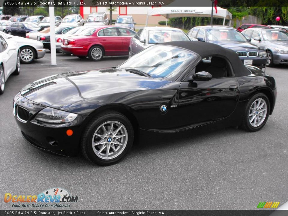 2005 BMW Z4 2.5i Roadster Jet Black / Black Photo #31