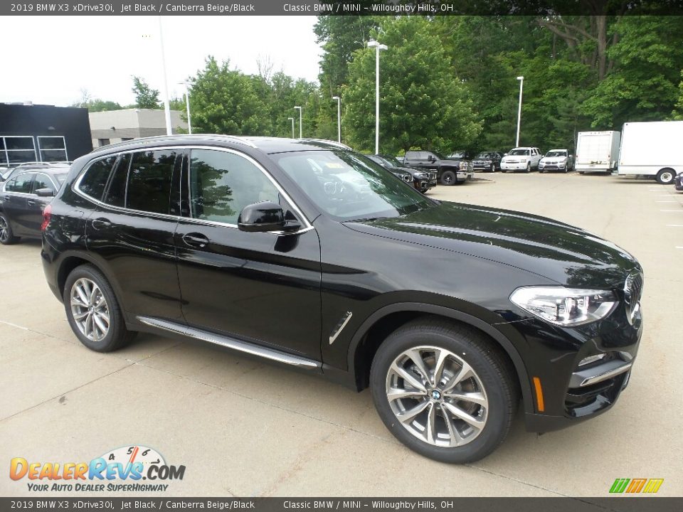 2019 BMW X3 xDrive30i Jet Black / Canberra Beige/Black Photo #1