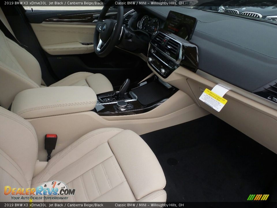 2019 BMW X3 xDrive30i Jet Black / Canberra Beige/Black Photo #3