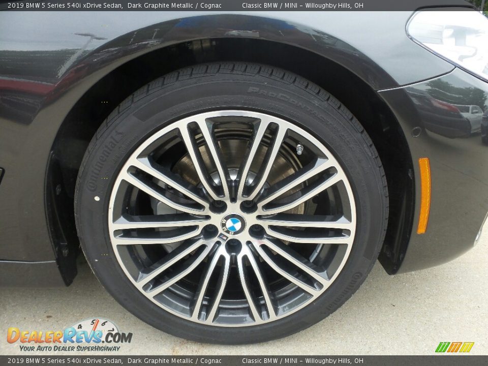 2019 BMW 5 Series 540i xDrive Sedan Dark Graphite Metallic / Cognac Photo #2
