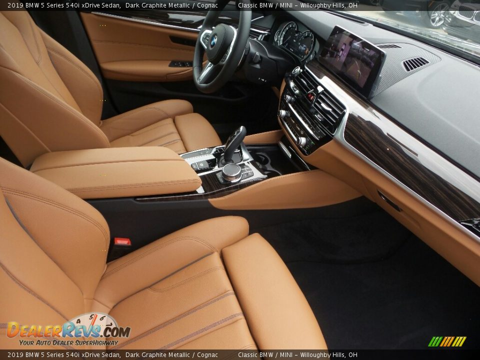 2019 BMW 5 Series 540i xDrive Sedan Dark Graphite Metallic / Cognac Photo #3