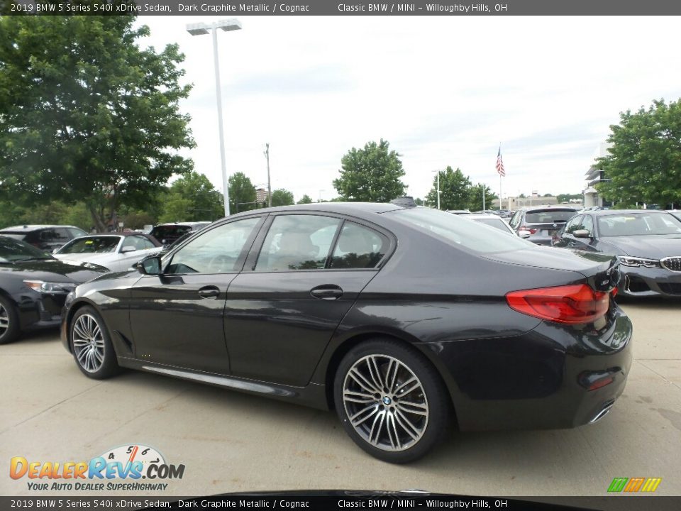 2019 BMW 5 Series 540i xDrive Sedan Dark Graphite Metallic / Cognac Photo #5