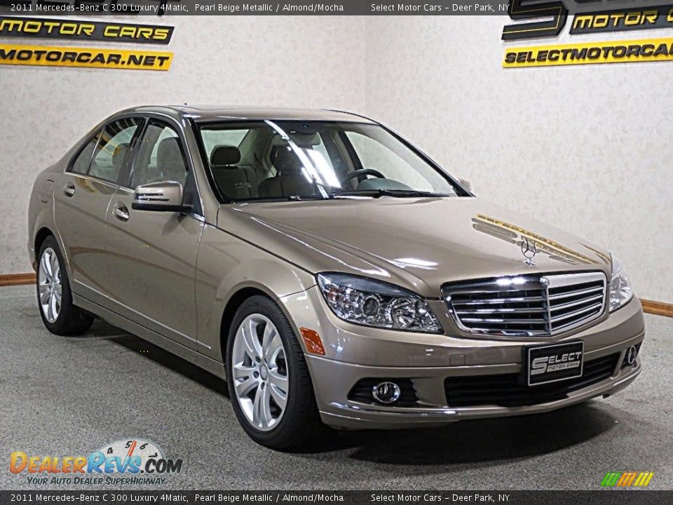 2011 Mercedes-Benz C 300 Luxury 4Matic Pearl Beige Metallic / Almond/Mocha Photo #3