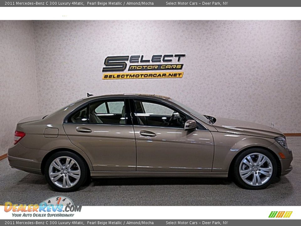 2011 Mercedes-Benz C 300 Luxury 4Matic Pearl Beige Metallic / Almond/Mocha Photo #4