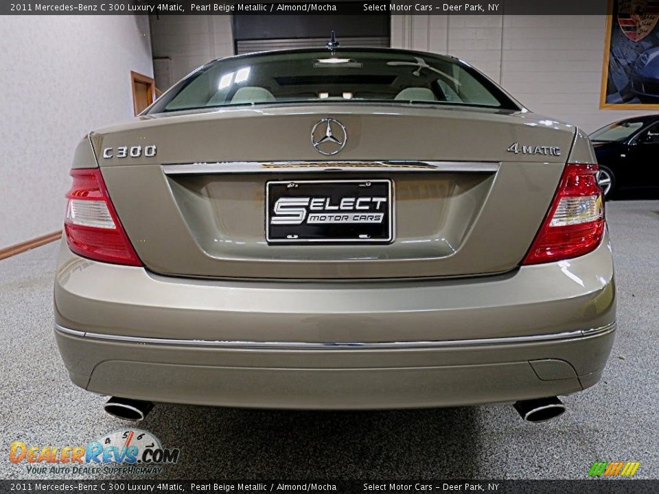 2011 Mercedes-Benz C 300 Luxury 4Matic Pearl Beige Metallic / Almond/Mocha Photo #5