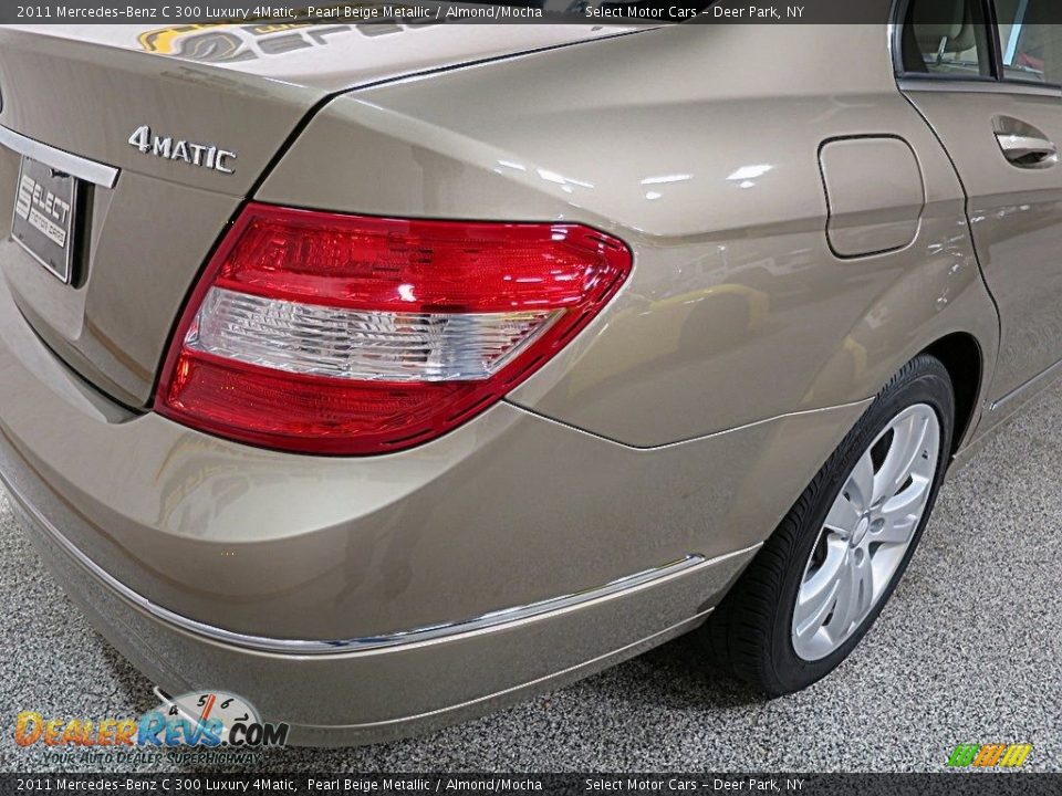 2011 Mercedes-Benz C 300 Luxury 4Matic Pearl Beige Metallic / Almond/Mocha Photo #6